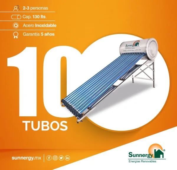 Calentador Solar - 10 Tubos