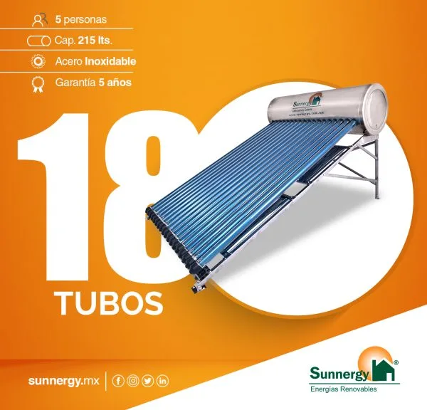 Calentador Solar - 18 Tubos