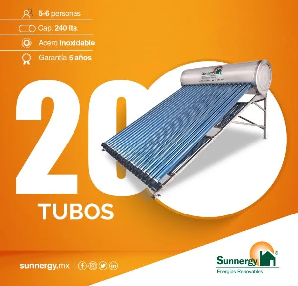 Calentador Solar - 20 Tubos