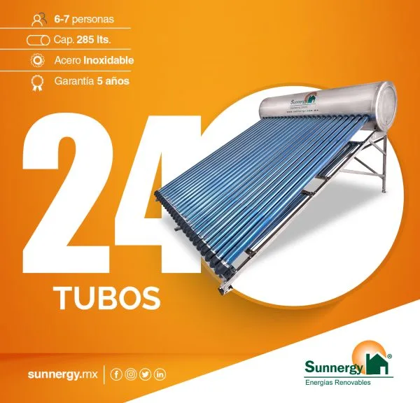 Calentador Solar - 24 Tubos