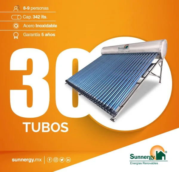 Calentador Solar - 30 Tubos